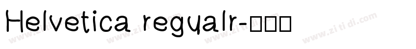 Helvetica regualr字体转换